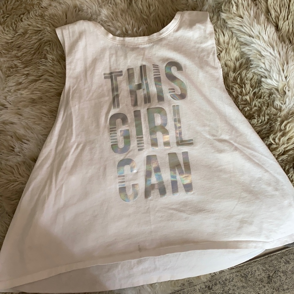 This Girl Can holographic tee